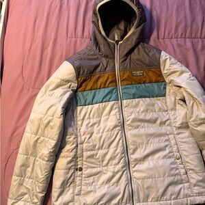 Colorblock Hooded Puffer Jacket LL Bean